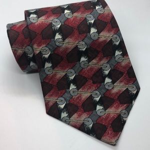 Martin Wong, Napa, Ca Silk Artsy Tie